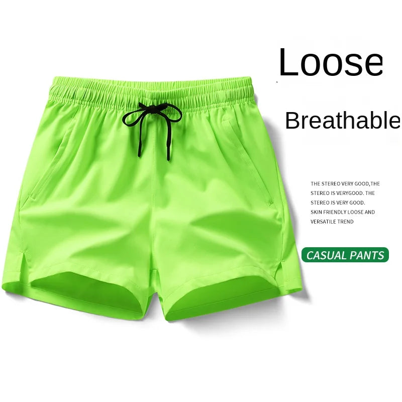 Unisex Athletic Shorts with Zippered Pockets - Summer Running Shorts