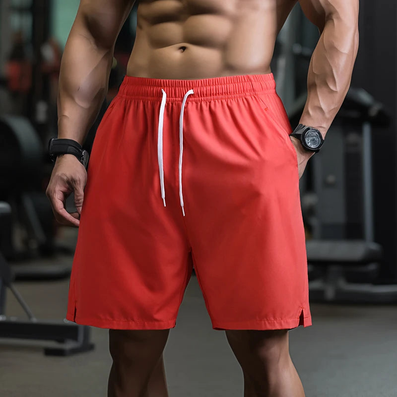 Unisex Athletic Shorts with Zippered Pockets - Summer Running Shorts