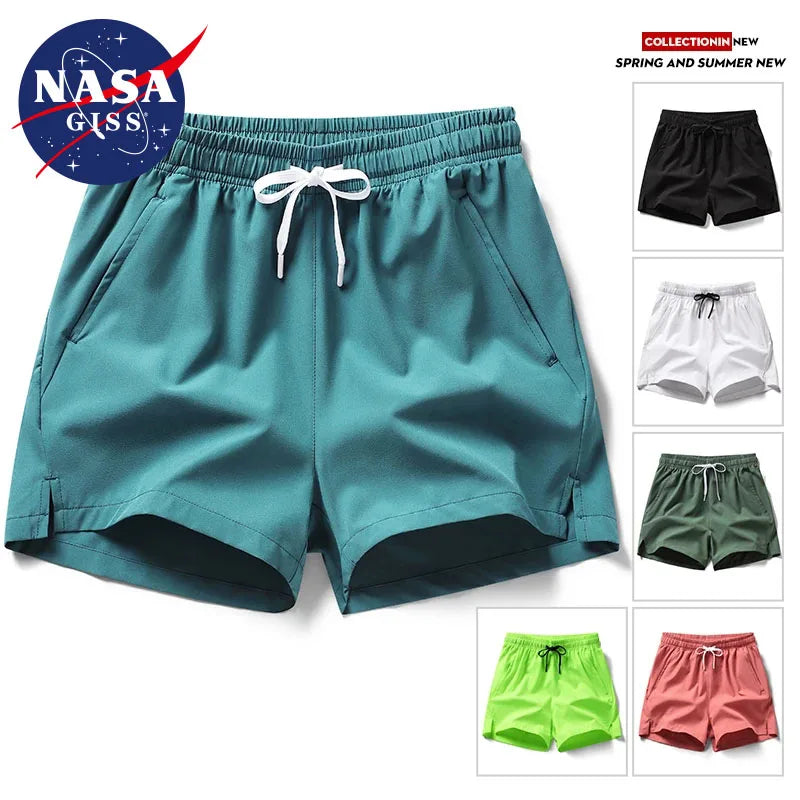 Unisex Athletic Shorts with Zippered Pockets - Summer Running Shorts