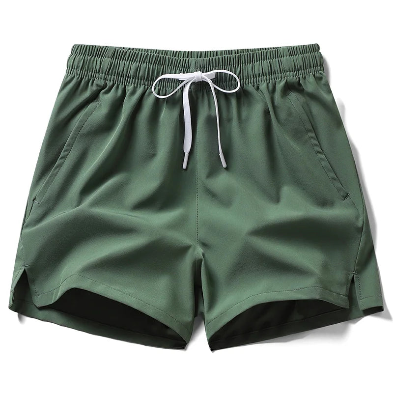 Unisex Athletic Shorts with Zippered Pockets - Summer Running Shorts